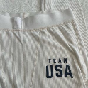 SKIMS WHITE TEAM USA LEGGINGS SIZE SMALL